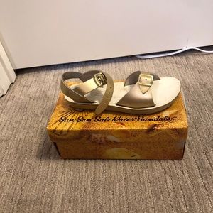 Gold Salt Water sandals